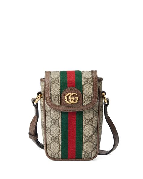 gucci ophidia gg supreme phone case crossbody bag|Gucci ophidia jewelry.